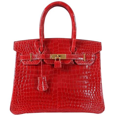 hermes birkin red|hermes birkin pink crocodile.